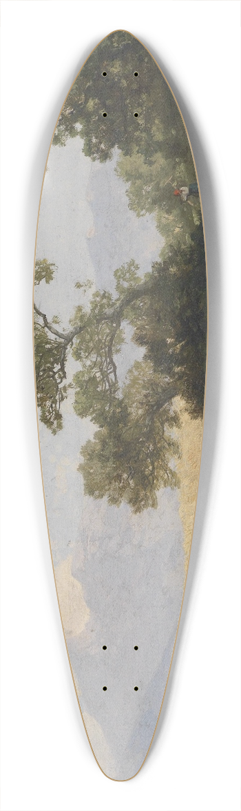 Albert Zimmermann - Landschaft mit figrlicher Staffage 39.3 inch art pintail longboard deck