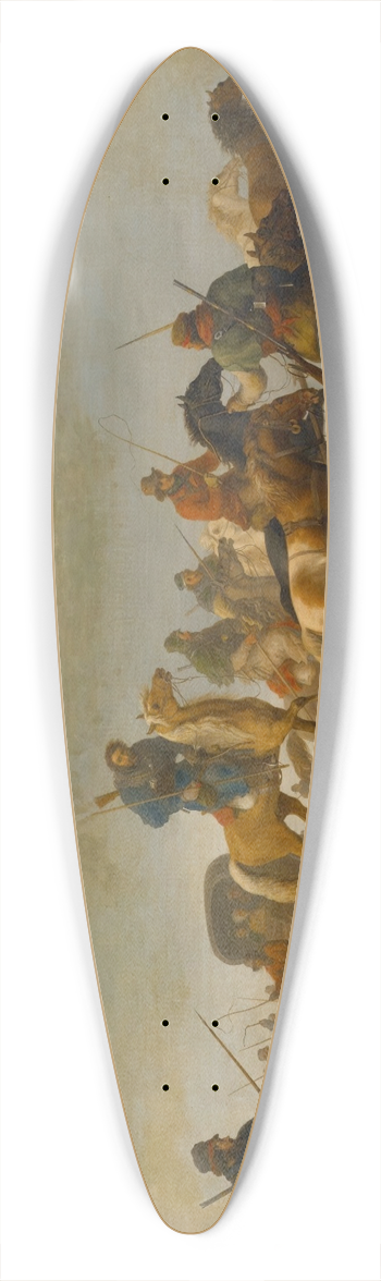 Albrecht Adam - The Rescue Of Count Mnnich 39.3 inch art pintail longboard deck