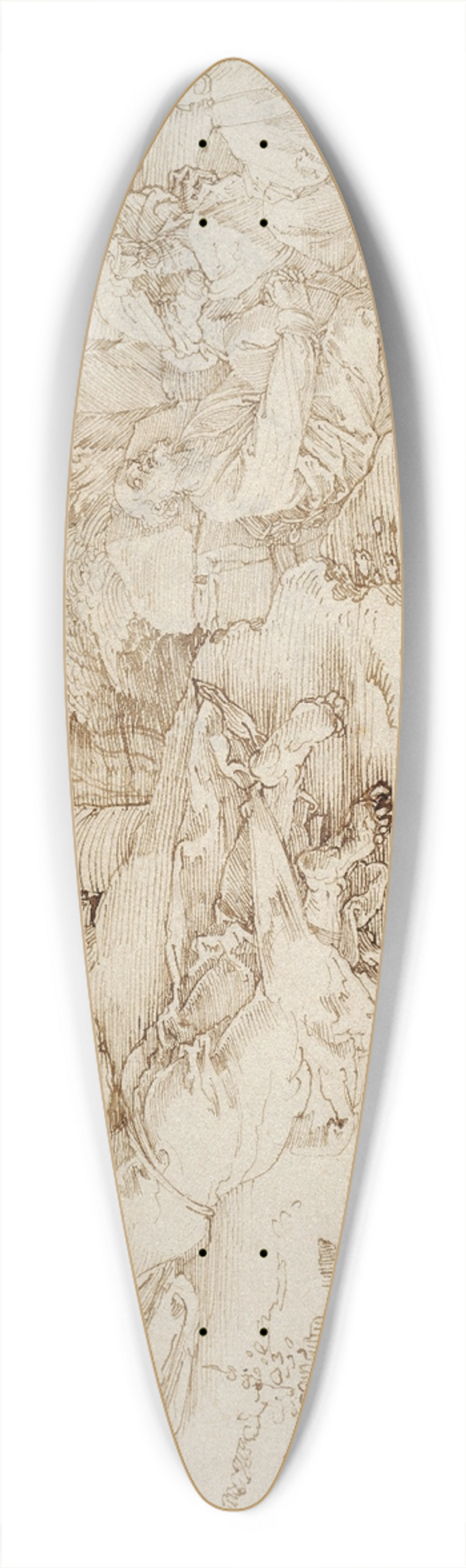 Albrecht Drer - Agony in the Garden 39.3 inch art pintail longboard deck