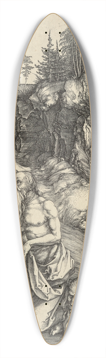 Albrecht Drer - St. Jerome in penitence 39.3 inch art pintail longboard deck