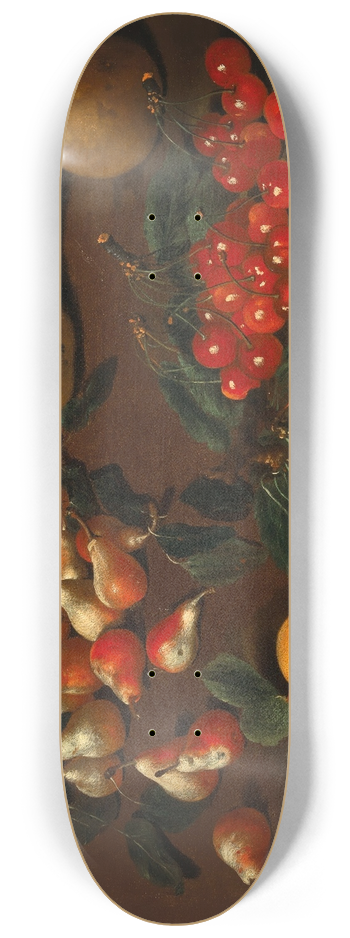 Bartolomeo Bimbi - Pears, apricots, cherries and plums 8.25 inch art skate deck