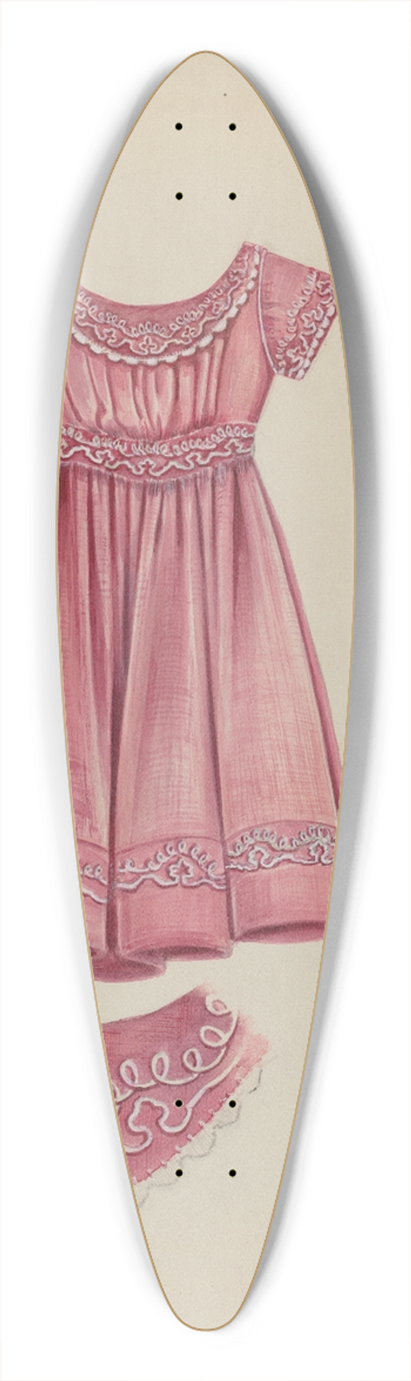 Al Curry - Childs Dress 39.3 inch art pintail longboard deck