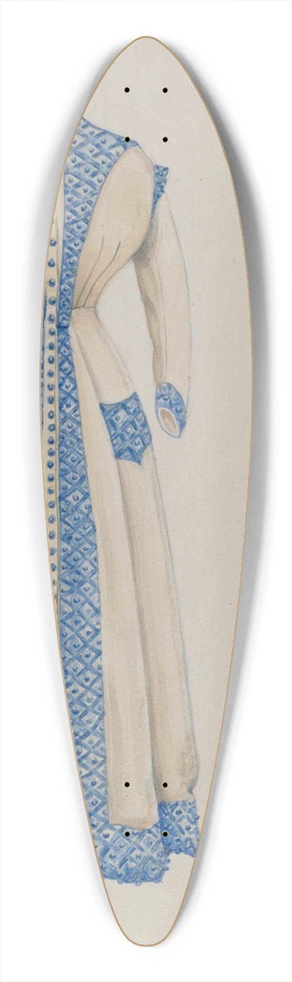 Al Curry - Dress 39.3 inch art pintail longboard deck