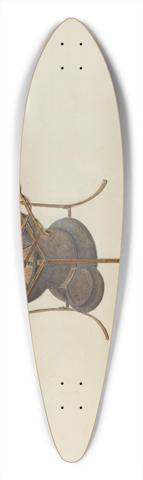 Al Curry - Portable Cast Iron Cook Stove 39.3 inch art pintail longboard deck