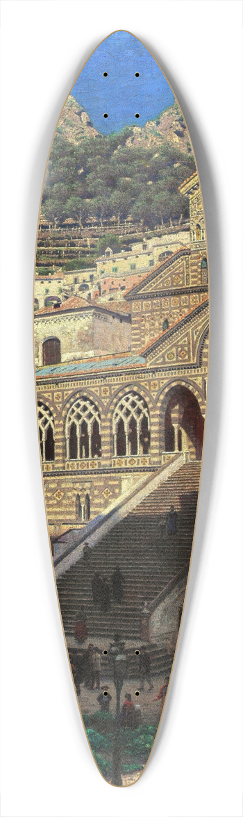 Aleksander Gierymski - Amalfi Cathedral 39.3 inch art pintail longboard deck