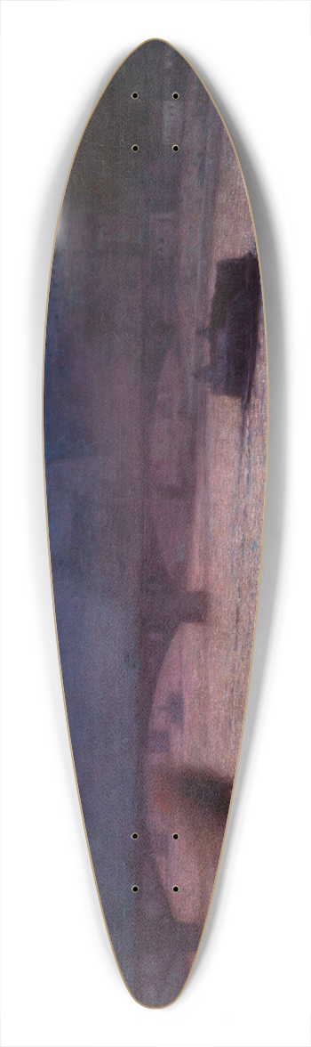 Aleksander Gierymski - Evening on the Seine 39.3 inch art pintail longboard deck