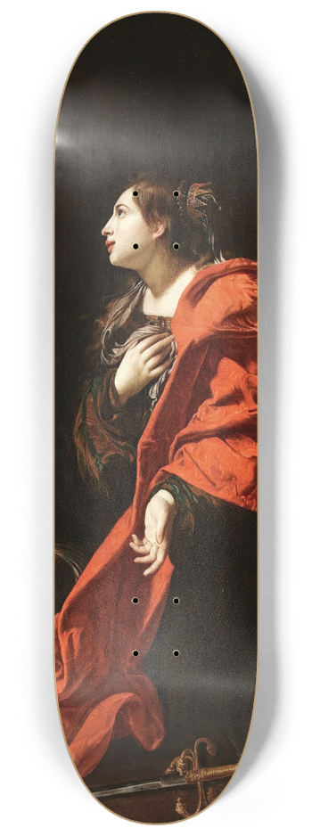 Bartolomeo Cavarozzi - Saint Catherine 8.25 inch art skate deck