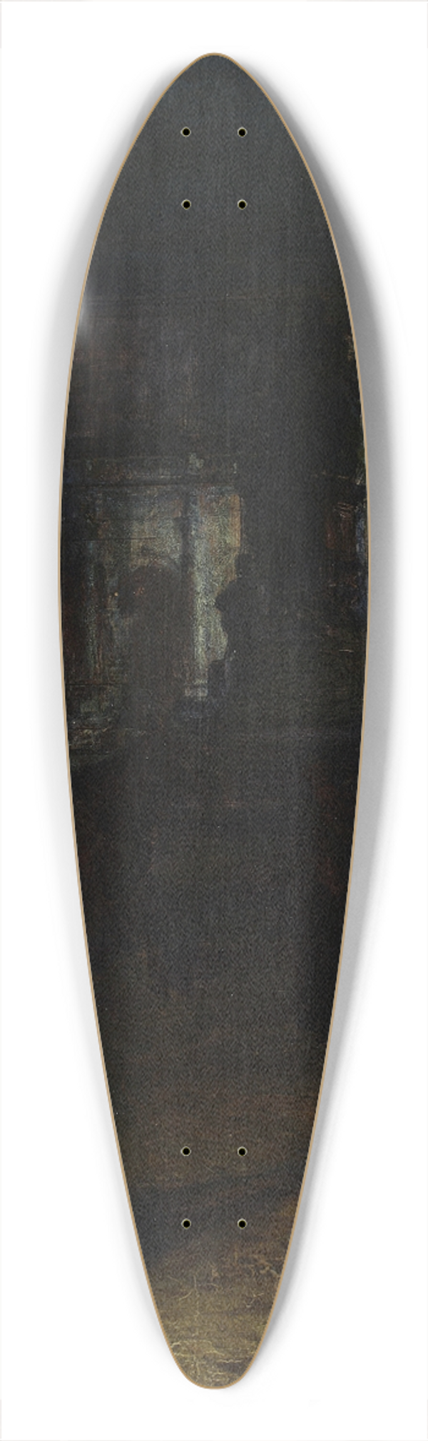 Aleksander Gierymski - Max-Josefplatz in Munich at night 39.3 inch art pintail longboard deck