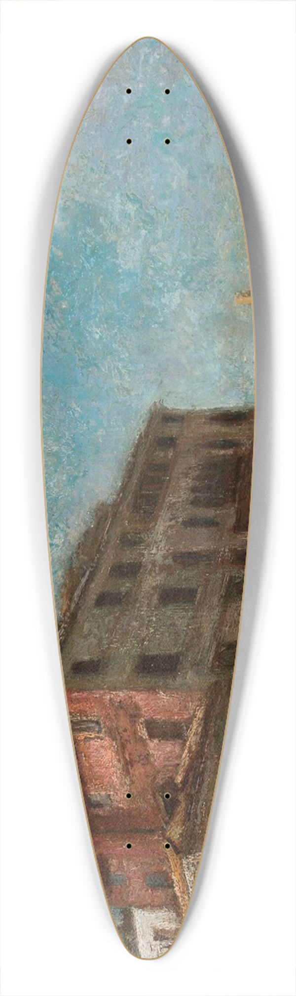 Aleksander Gierymski - Motif from Venice 39.3 inch art pintail longboard deck