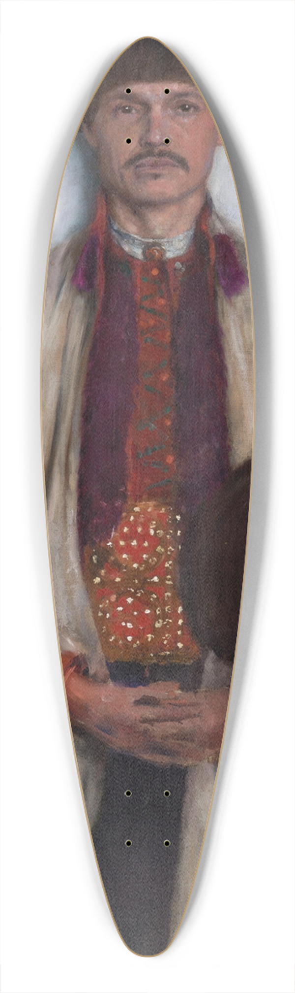 Aleksander Gierymski - Peasant from Bronowice 39.3 inch art pintail longboard deck