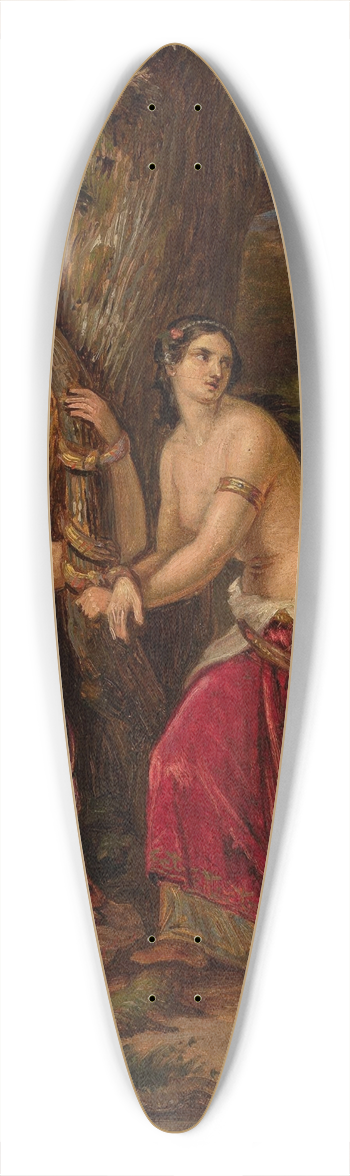 Aleksander Lesser - Captives 39.3 inch art pintail longboard deck