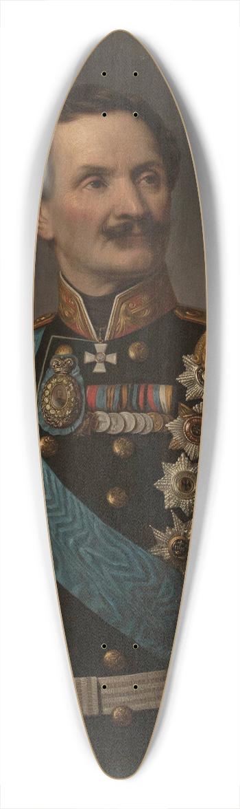 Aleksander Lesser - Portrait of Friedrich Berg 39.3 inch art pintail longboard deck