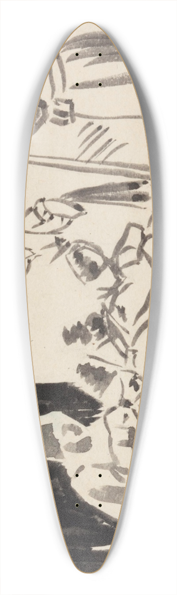 Aleksander Uurits - Military Hospital 39.3 inch art pintail longboard deck