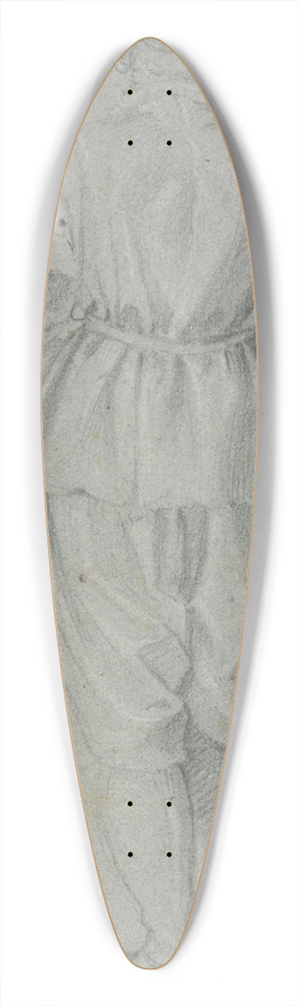 Alessandro Casolani - Stehender Mann auf einem Schemel in Rckenansicht 39.3 inch art pintail longboard deck