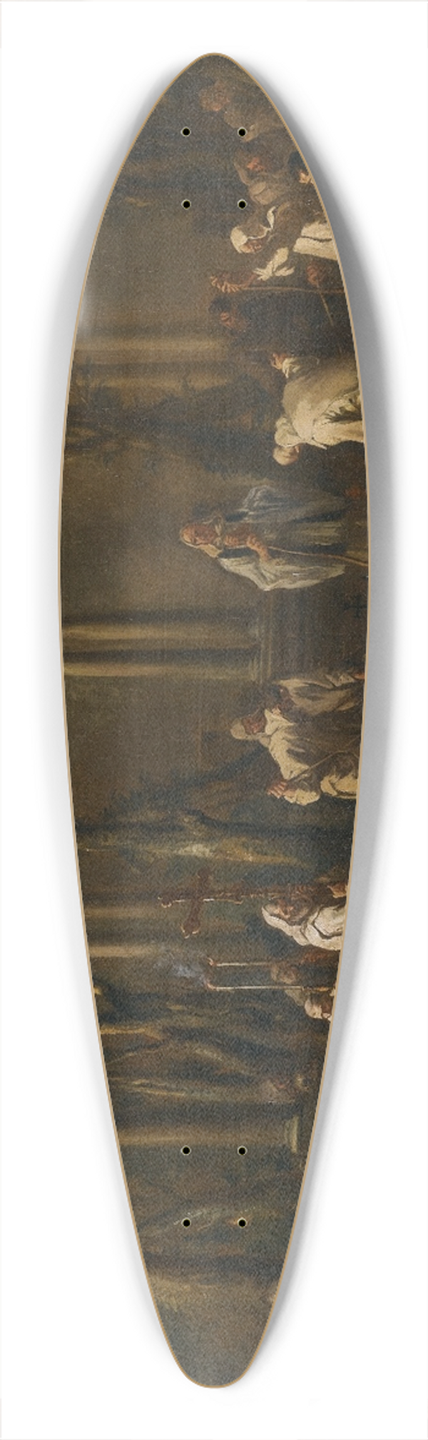 Alessandro Magnasco - A Monks Burial 39.3 inch art pintail longboard deck