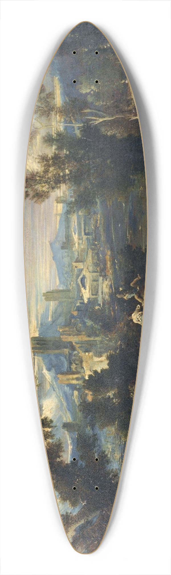 Alessandro Magnasco - Landscape with Shepherds 39.3 inch art pintail longboard deck