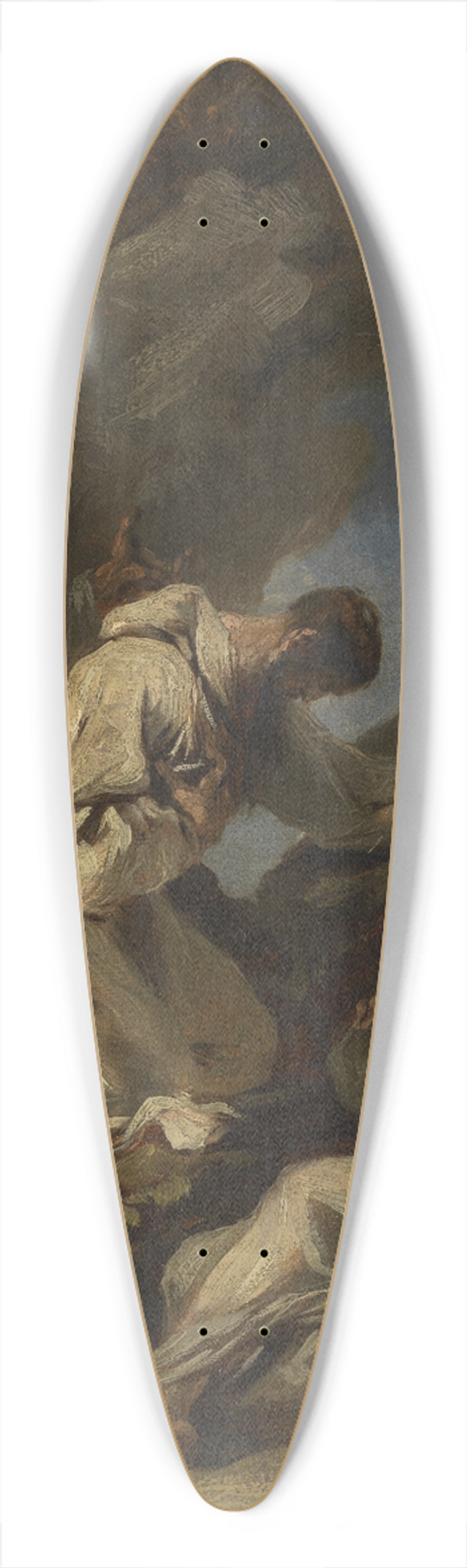 Alessandro Magnasco - Praying Monks 39.3 inch art pintail longboard deck