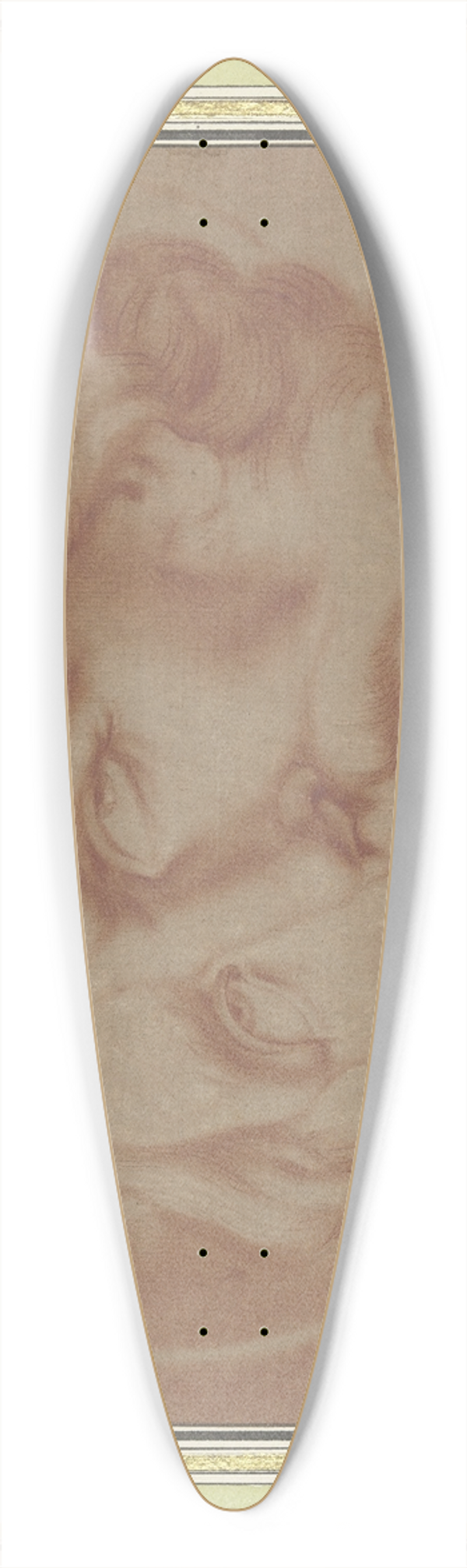 Alessandro Tiarini - A saints head 39.3 inch art pintail longboard deck