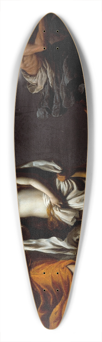 Alessandro Turchi - Saint Agnes Protected by an Angel 39.3 inch art pintail longboard deck