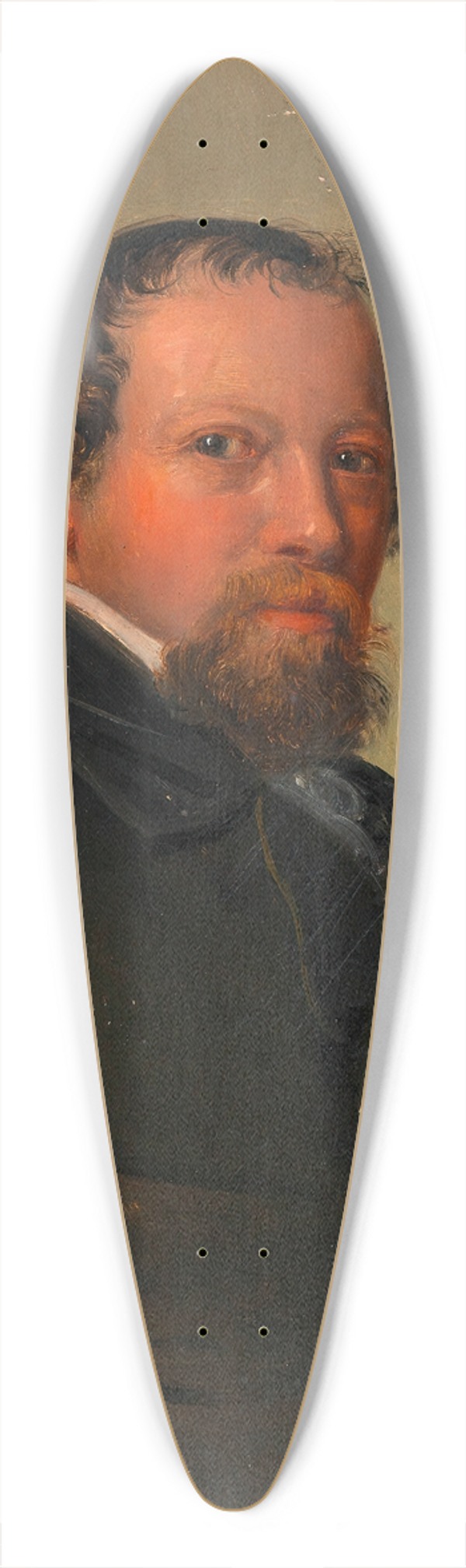 Alexander Clarot - Selbstbildnis Alexander Clarot 39.3 inch art pintail longboard deck