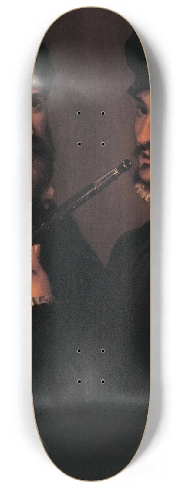 Bartolomeo Passarotti - Double portrait of musicians 8.25 inch art skate deck