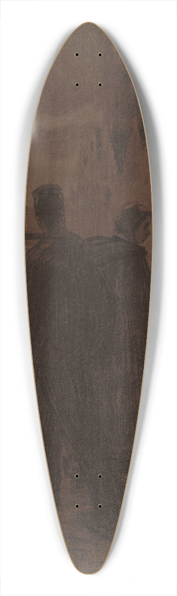 Alexander Hannotiau - Evening in Bruges 39.3 inch art pintail longboard deck
