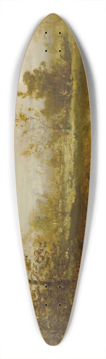 Alexander Helwig Wyant - Landscape 39.3 inch art pintail longboard deck