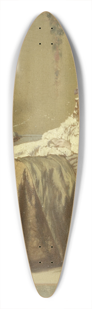 Alexander Hugo Bakker Korff - Taking a Nap 39.3 inch art pintail longboard deck