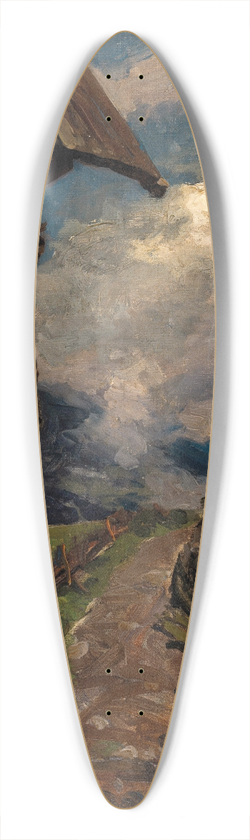 Alexander Koester - A Wayside Shrine 39.3 inch art pintail longboard deck