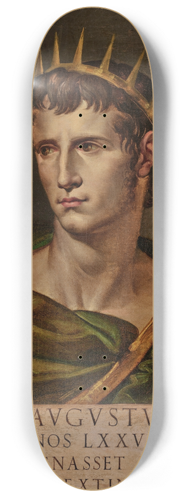 Bartolomeo Passarotti - The Emperor Augustus 8.25 inch art skate deck