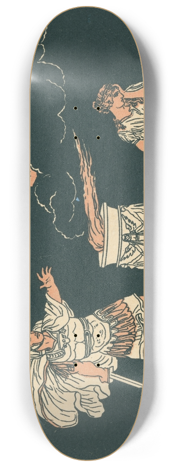 Bartolomeo Pinelli - Aeneas and Helen 8.25 inch art skate deck