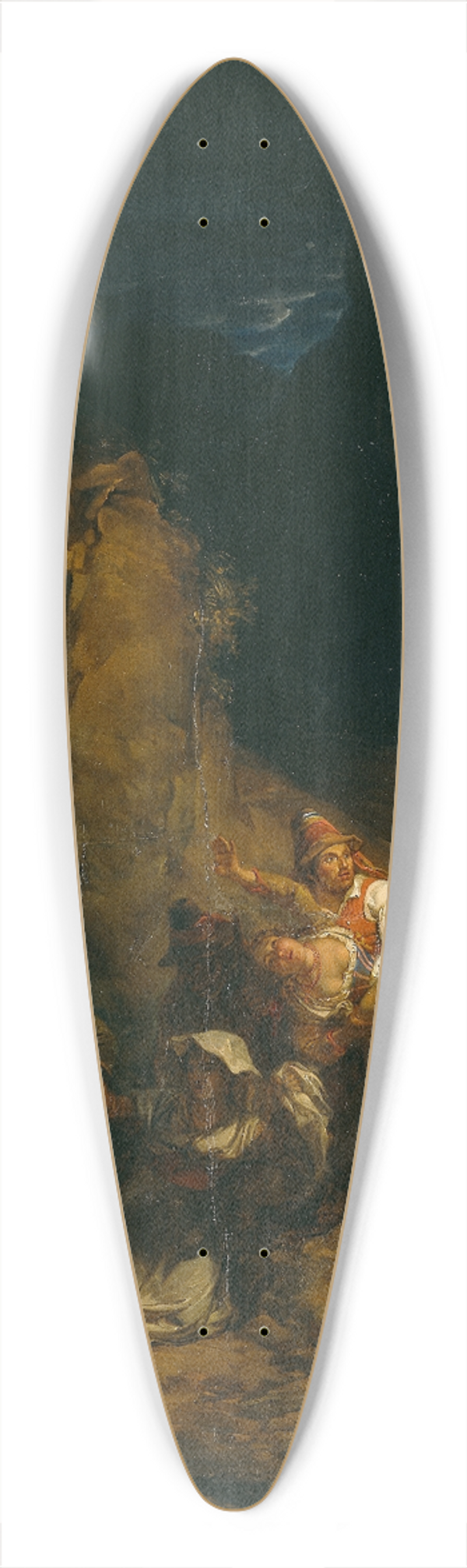 Alexander Laurus - Italian Bandits Abducting Some Women 39.3 inch art pintail longboard deck