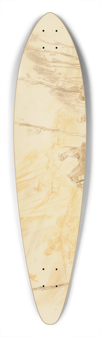 Alexander O. Levy - Dawn after darkness! 39.3 inch art pintail longboard deck