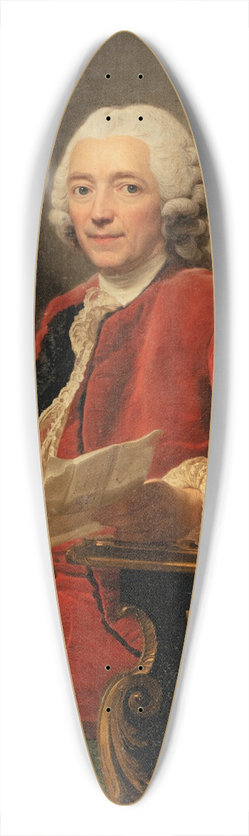 Alexander Roslin - Portrait ofLouis de Conzi 39.3 inch art pintail longboard deck