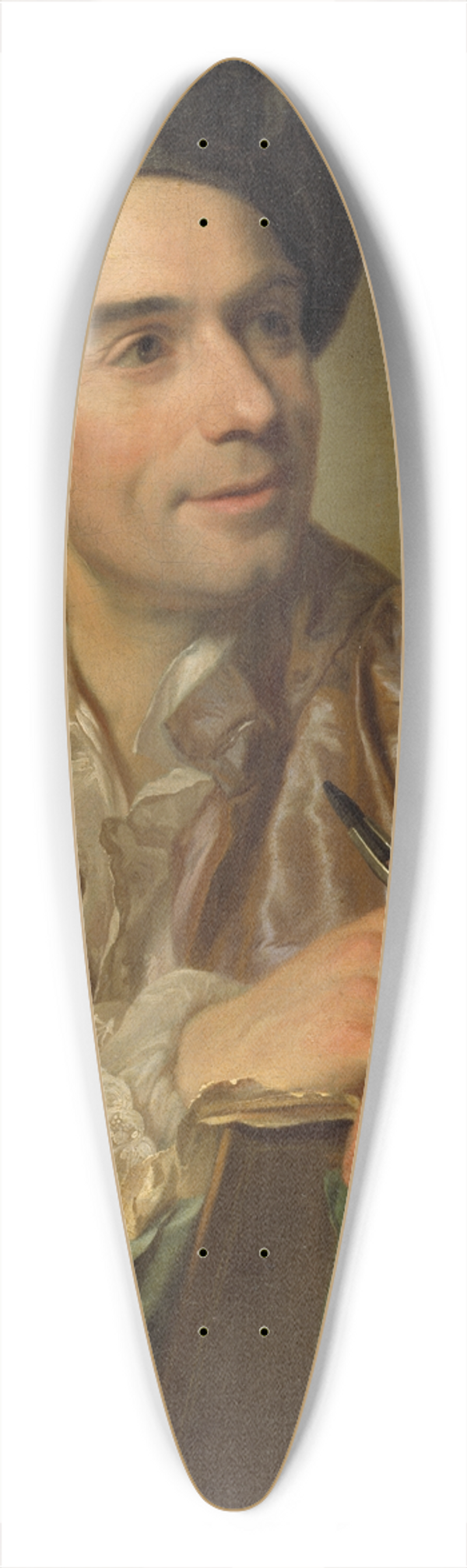 Alexander Roslin - The French Painter Claude Joseph Vernet 39.3 inch art pintail longboard deck