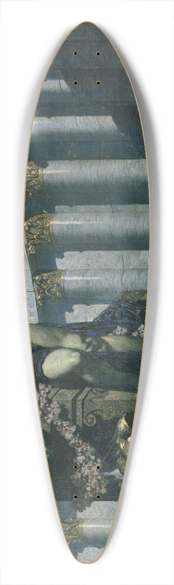 Alexander Rothaug - Dido at the stake 39.3 inch art pintail longboard deck