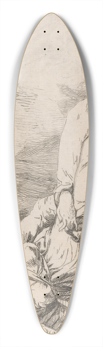 Alexander Runciman - Ariadne 39.3 inch art pintail longboard deck