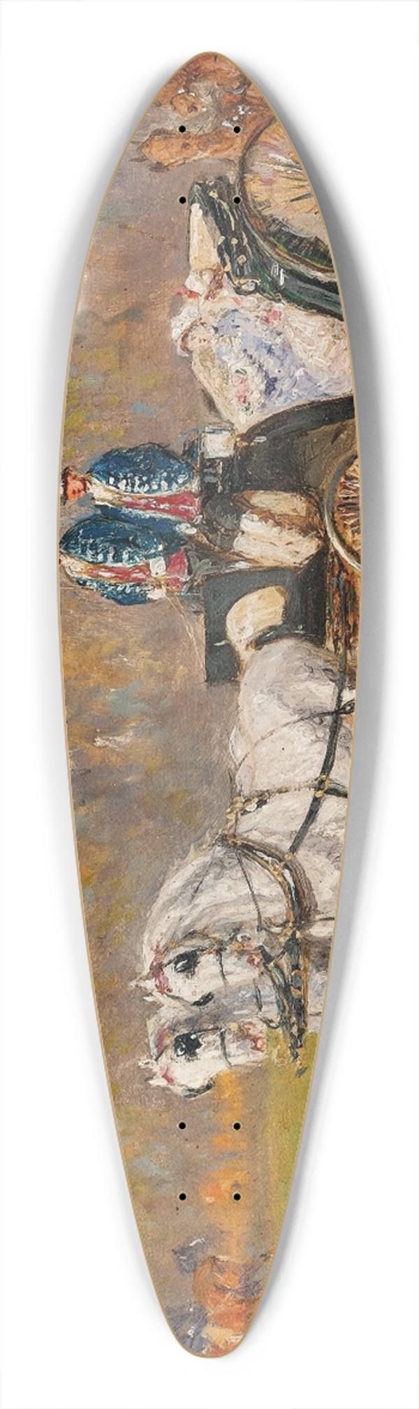 Alexander Von Bensa - Motiv aus dem Prater bei Wien 39.3 inch art pintail longboard deck