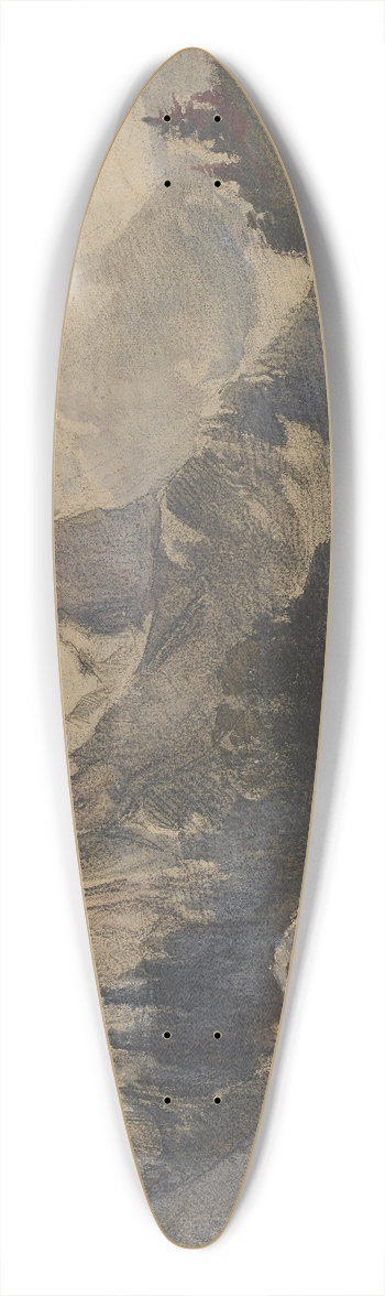 Alexandre Calame - Das Wetterhorn im Berner Oberland 39.3 inch art pintail longboard deck