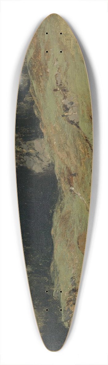 Alexandre Calame - Rosenlaui Alp 39.3 inch art pintail longboard deck