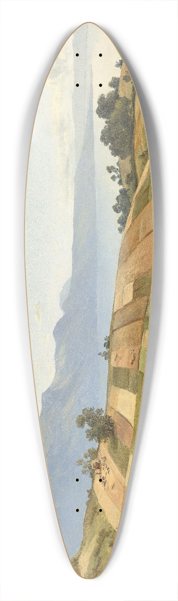 Alexandre Calame - Swiss Landscape 39.3 inch art pintail longboard deck