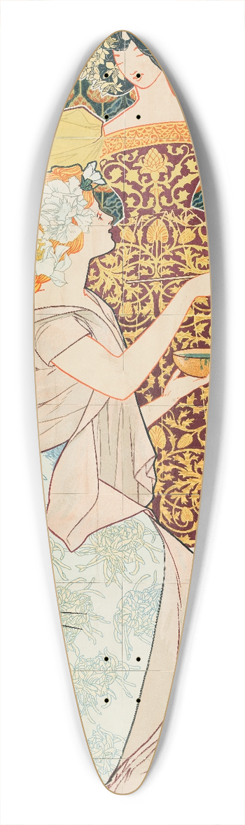 Alexandre de Riquer - Mosaicos Escofet-Tejera y CA 39.3 inch art pintail longboard deck