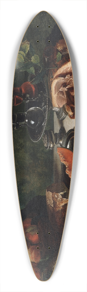 Alexandre Franois Desportes - Breakfast Piece with Ham 39.3 inch art pintail longboard deck