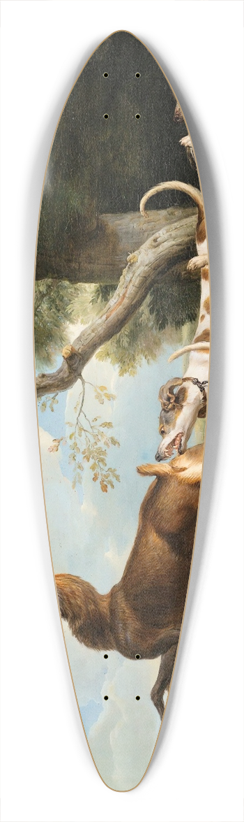 Alexandre Franois Desportes - The Stag Hunting 39.3 inch art pintail longboard deck