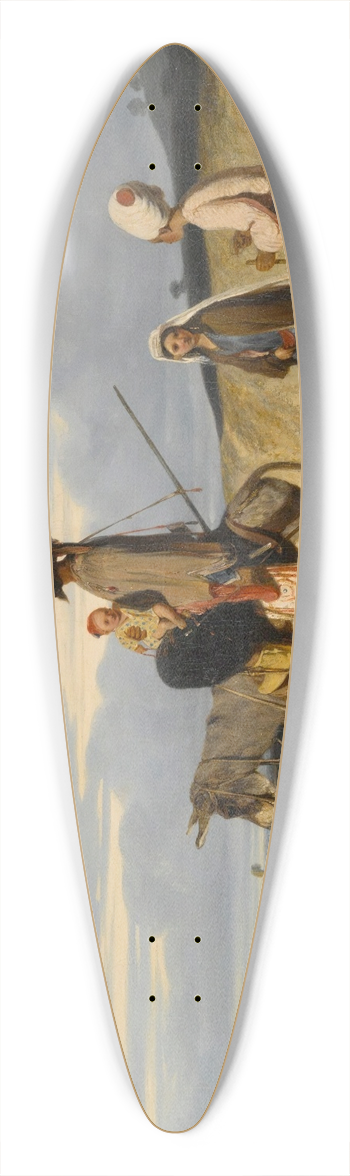 Alexandre-Gabriel Decamps - A Desert Passage 39.3 inch art pintail longboard deck