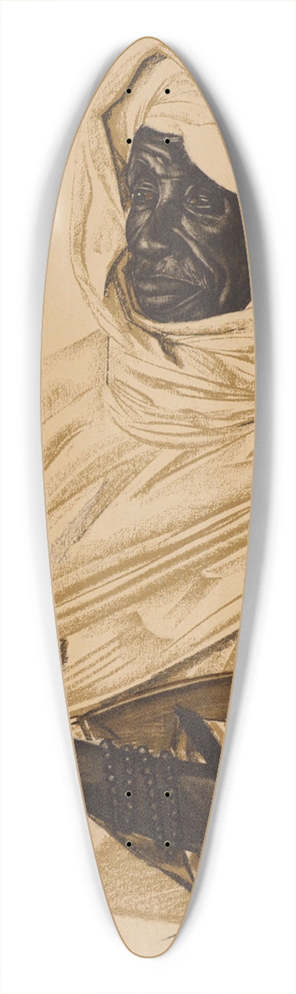 Alexandre Jacovleff - Aim Gabo, Sultan de Birao 39.3 inch art pintail longboard deck