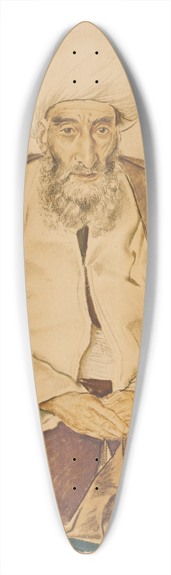 Alexandre Jacovleff - Mirza Lotf Ali, Lettre Persan, Teheran 39.3 inch art pintail longboard deck