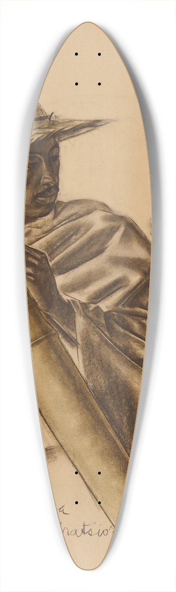 Alexandre Jacovleff - Musicians Malgaches, Tananarive 39.3 inch art pintail longboard deck