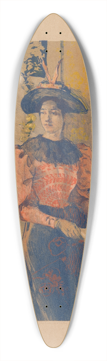 Alexandre Lunois - LIllumination 39.3 inch art pintail longboard deck