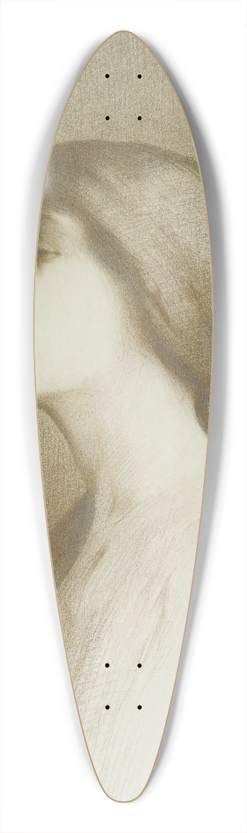 Alexandre Son - Jeune fille aux roses 39.3 inch art pintail longboard deck